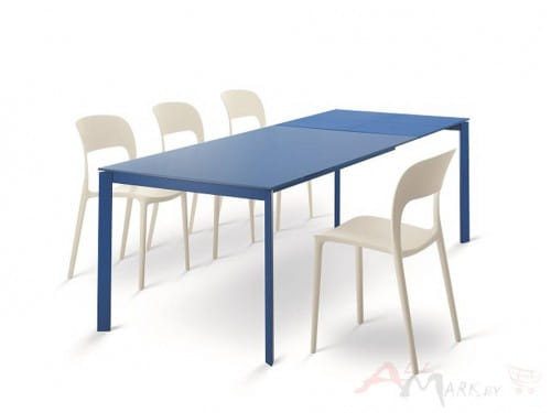 Стол DUBLINO (20.18) M316/M316 Blu/С197 Blu. син.гл.ст, wood blu), BONTEMPI