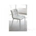 Стол THESIS CB/4756-RD, MET.P95 D80 SATIN STEEL/ MET.P94 WHITE STEEL/ GLASS GP OPAL WHITE EXT.P965 M, CONNUBIA CALLIGARIS