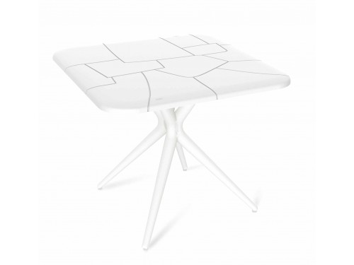Пластиковый стол SHT-TU30/TT30 83/83 белый белый / белый