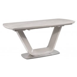Стол Signal Armani Ceramic 160, раскладной, серый матовый