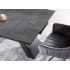 Стол обеденный Signal Salvadore ceramic раскладной, серый мрамор/черный мат