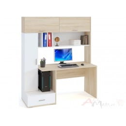 Компьютерный стол Сокол-мебель КСТ-17 дуб сонома / белый