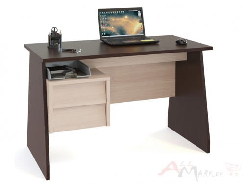 Компьютерный стол Сокол-мебель КСТ-115 венге / беленый дуб