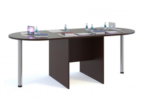 Стол для переговоров Сокол-мебель СПР-04 с приставками СПР-03 венге