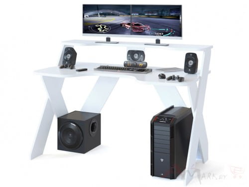 Компьютерный стол Сокол-мебель КСТ-117 белый