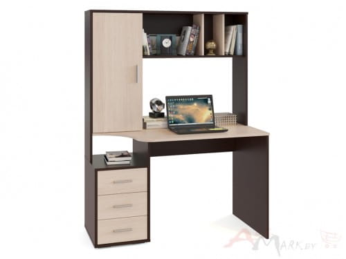 Компьютерный стол Сокол-мебель КСТ-16 венге / беленый дуб
