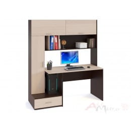 Компьютерный стол Сокол-мебель КСТ-17 венге / беленый дуб