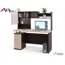 Компьютерный стол Сокол КСТ-105 + КН-14 венге / дуб беленый