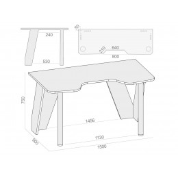 Компьютерный стол Сокол-мебель КСТ-116 хайвей