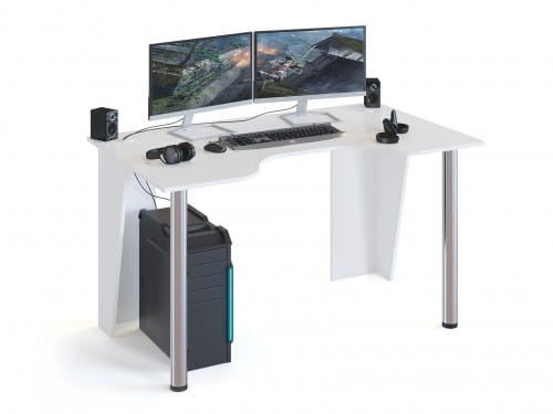 Компьютерный стол Сокол-мебель КСТ-18, белый