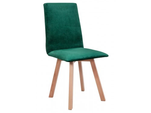 Кухонный стул Drewmix Hugo 2, зелёная ткань 23Х