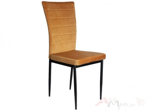 Кухонный стул Dora Sedia медовый велюр/черный