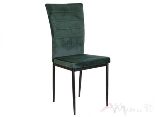 Кухонный стул Dora Sedia зеленый велюр/черный
