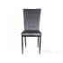 Кухонный стул Dora Sedia серый велюр/черный