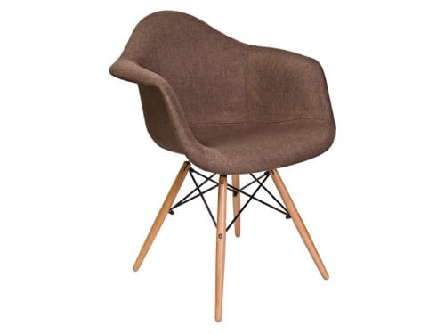 Кухонный стул Farina Sedia коричневый, ткань