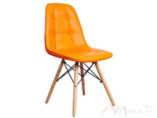 Кухонный стул Kord PU Sedia оранжевый, из экокожи