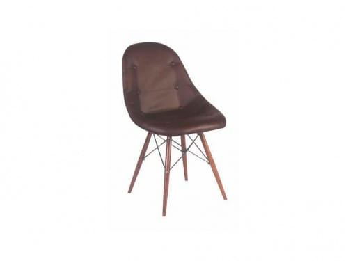Кухонный стул Kord PU Sedia темно-коричневый, из экокожи