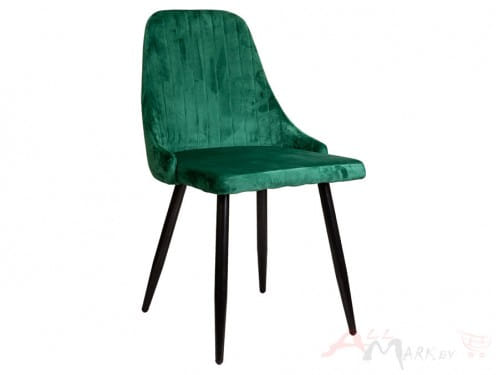 Кухонный стул Sedia Megan  вельвет, зеленый / черный