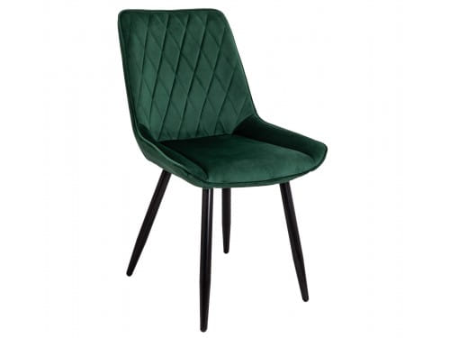 Кухонный стул Седия Nika, темно-зеленый велюр HLR-57/ черный
