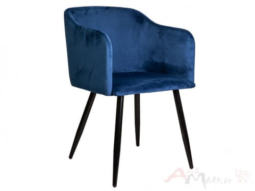 Кресло Sedia Orly velvet синее