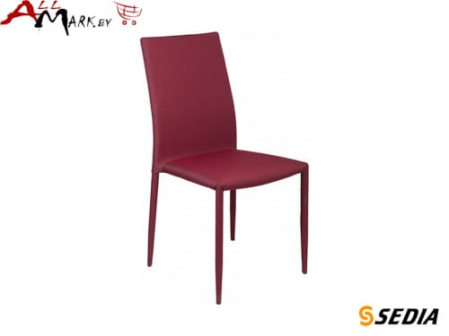 Кухонный стул Sergio Sedia красный / черный, ткань