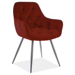 Стул Signal Cherry matt velvet, бордовый