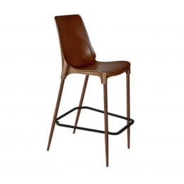 Барный стул Sheffilton SHT-ST75/S69-C, коричневый/темный орех