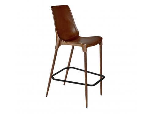 Барный стул SHT-ST75/S69-C коричневый / темный орех