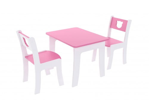 SV-мебель, Мебель бытовая детская Стул исполнения 1; тип I; ростовой номер 2/1200 Розовая шагрень / Милк матовый