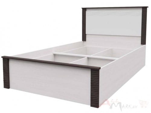 SV-мебель, Модульная система "Гамма 20 К" Кровать одинарная Ясень анкор светлый/Венге