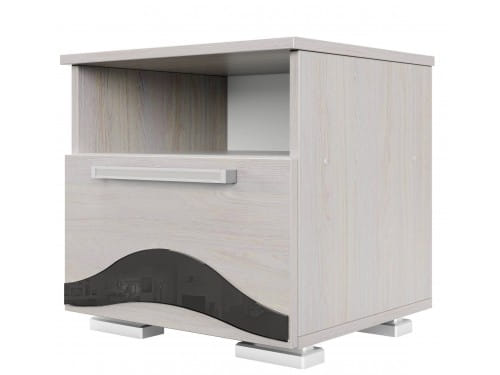 SV-мебель, Набор мебели для спальни «Лагуна 5 К» Тумба прикроватная Ясень Анкор Светлый