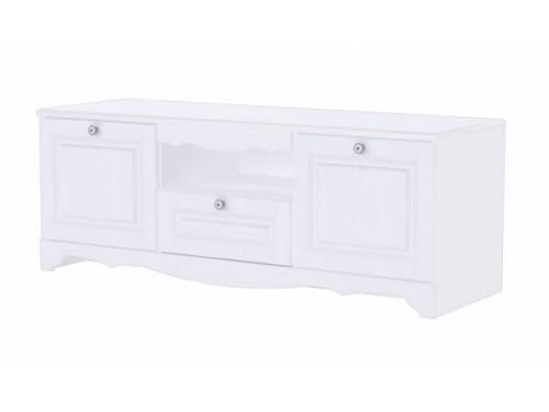 SV-мебель, Модульная система "Версаль К" Тумба для телевидеоаппаратуры (1370х512) Белый / Белый структурный