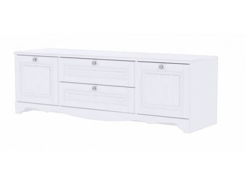 SV-мебель, Модульная система "Версаль К" Тумба для телевидеоаппаратуры (1602х512) Белый / Белый структурный