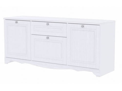 SV-мебель, Модульная система "Версаль К" Тумба для телевидеоаппаратуры (1602х704) Белый / Белый структурный
