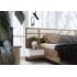 SV-мебель, Набор мебели для спальни «Лагуна 8 К» Тумба прикроватная Гикори темный / Белый матовый