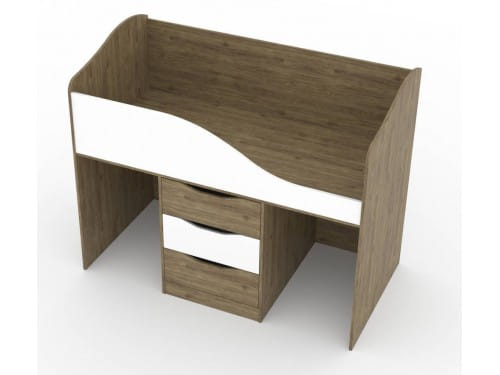 SV-мебель, Модульная система "Миндаль К" Кровать трансформер (0,8*1,6) Гикори тёмный / Белый