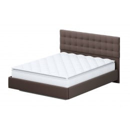 Кровать двойная SV-мебель №2 160x200, венге/венге ткань/квадро венге ткань