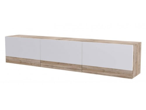 SV-мебель, Модульная система «Ницца К» Полка навесная (1600) (Каньон светлый/Белый глянец)
