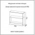 SV-мебель, Модульная система «Ницца К» Шкаф навесной (горизонтальный 800) (Каньон светлый/Белый глянец)