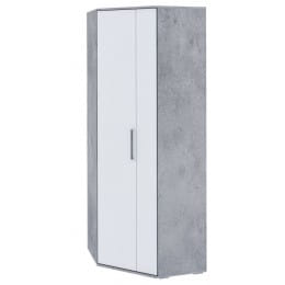 Шкаф угловой SV-мебель (МС Грей К), цемент светлый/белый