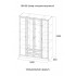 ПХМ, Модульная система для гостиной и спальни "ВЕГА К" ВМ-06 Шкаф четырехстворчатый Серия №2 Сосна Карелия