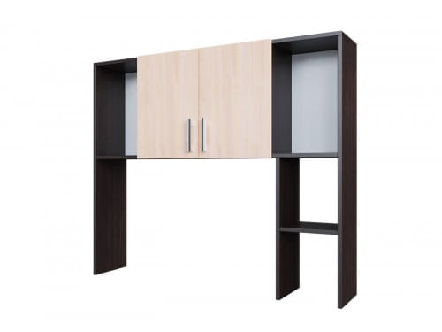 SV-мебель, Стол компьютерный К №7 (Надстройка) Дуб Венге/Дуб Млечный