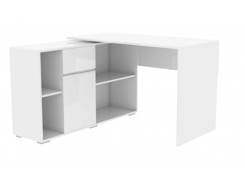SV-мебель, Стол компьютерный К №12 Белый глянец