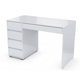 Стол компьютерный SV-мебель №13, белый глянец