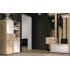 SV-мебель, Модульная система "Сканди К" Вешалка с зеркалом (Зеркальная) Дуб Делано / Сосна Санторини светлая серия 2