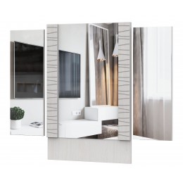 Зеркало SV-мебель (МС Гамма 20 Серия 4) (стол туалетный) , Ясень анкор светлый / Сандал светлый