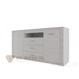 Комод SV-мебель (МС Гамма 20 К) (3 ящика двухстворчатый), ясень анкор светлый / сандал светлый