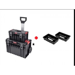 Набор ящиков для инструментов PatrolGroup Qbrick System ONE Cart + PRO 500 Basic + 2x ONE Tray, черный