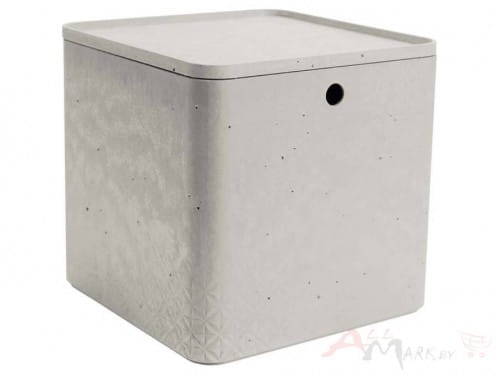 Коробка с крышкой Curver Beton XL серый