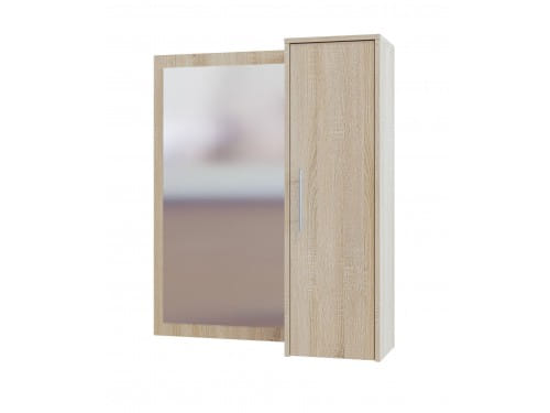 Зеркало настенное со шкафчиком Сокол-мебель ПЗ-4 дуб сонома